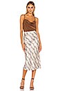 view 4 of 4 Python Midi Skirt in Snake Skin Print