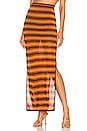 view 1 of 5 Ziggy Knit Maxi Skirt in Stripe in Lurex Stripe