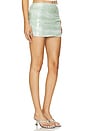 view 2 of 5 Brydie Tuck Mini Skirt in Mint Ombre
