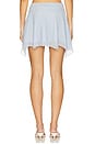 view 4 of 6 Esra Mini Skirt in Sky Blue Stripe