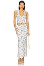 view 5 of 6 Riva Maxi Skirt in Porcelain Rose