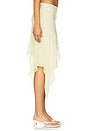 view 2 of 6 Lolita Asymmetric Skirt in Ice Yellow