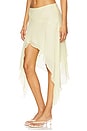 view 3 of 6 Lolita Asymmetric Skirt in Ice Yellow