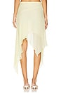 view 4 of 6 Lolita Asymmetric Skirt in Ice Yellow