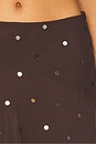 view 6 of 6 Arielle Asymmetric Skirt in Dark Chocolate