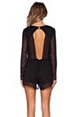 view 3 of 4 Nyx Long Sleeve Playsuit in Black Spot