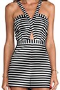 view 5 of 6 Elements Play Suit in Black Stripe