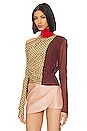 view 3 of 5 Marcella Long Sleeve Top in Siena Geo & Plum
