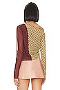 view 4 of 5 Marcella Long Sleeve Top in Siena Geo & Plum