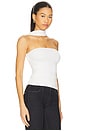 view 2 of 4 Vida Ruched Top in White