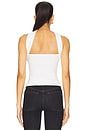 view 3 of 4 Vida Ruched Top in White