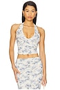 view 1 of 4 Riva Halter Top in Porcelain Rose