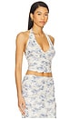 view 2 of 4 Riva Halter Top in Porcelain Rose