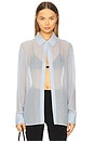 view 1 of 5 Anise Shirt in Sky Blue Stripe