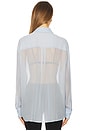view 3 of 5 Anise Shirt in Sky Blue Stripe