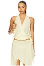 view 1 of 4 Celeyse Halter Top in Ice Yellow