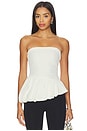 view 1 of 4 Rowena Strapless Top in White