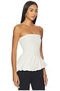 view 2 of 4 Rowena Strapless Top in White