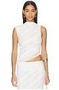 view 1 of 6 Henrietta Asymmetric Top in White