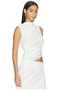 view 2 of 6 Henrietta Asymmetric Top in White