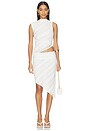view 5 of 6 Henrietta Asymmetric Top in White