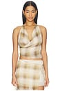 view 1 of 5 Eliana Halter Top in Dune Check