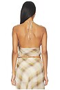 view 4 of 5 Eliana Halter Top in Dune Check
