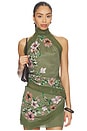 view 1 of 5 Camelia Racer Top in Olive Gardenia Floral
