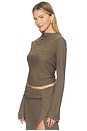 view 2 of 4 Briya Long Sleeve Top in Twig