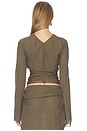 view 3 of 4 Briya Long Sleeve Top in Twig