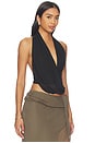 view 2 of 5 Iris Halter Top in Black