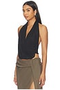 view 3 of 5 Iris Halter Top in Black