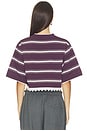 view 3 of 5 Luisa Cropped Jersey in Plum & Cream