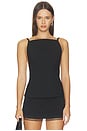 view 2 of 4 Mor Backless Top in Black