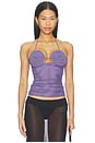 view 1 of 4 Delila Spiral Top in Amethyst