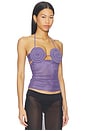 view 2 of 4 Delila Spiral Top in Amethyst