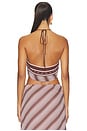 view 4 of 5 Evely Halter Top in Geo Scarf Print