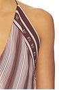 view 6 of 5 Evely Halter Top in Geo Scarf Print