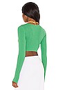 view 3 of 4 Riviera LS Knit Top in Bottle Green