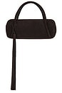 view 1 of 4 BOLSA DE BAGUETTE DEVIN  in Chocolate Suede