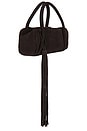 view 4 of 4 BOLSA DE BAGUETTE DEVIN  in Chocolate Suede
