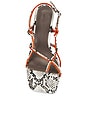 view 4 of 5 Katerina Contrast Heel in Python & Persimmon