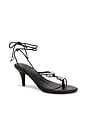 view 2 of 5 CHAUSSURES LEYLA in Black Leather & Silver
