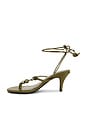 view 5 of 5 CHAUSSURES LEYLA in Olive Leather, Olive & Silver