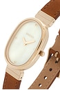 view 4 of 4 Jane Leather Watch in Tan & Gold