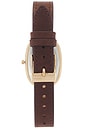 view 2 of 4 Jane Leather Watch in Brown & Gold