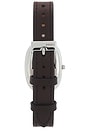 view 2 of 4 Jane Leather Watch in Black & Silver