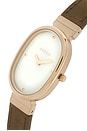 view 4 of 4 Jane Leather Watch in Green & Gold