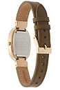 view 5 of 4 Jane Leather Watch in Green & Gold