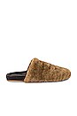 view 1 of 5 Flufftail Shearling Slide in Bronze & Black